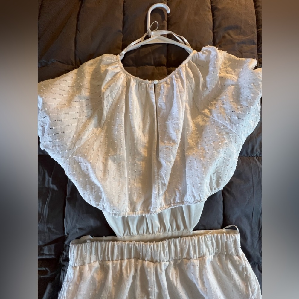 NWT City Triangles White backless dress. Women’s size L. Crew neck short sleeve. - Picture 8 of 8